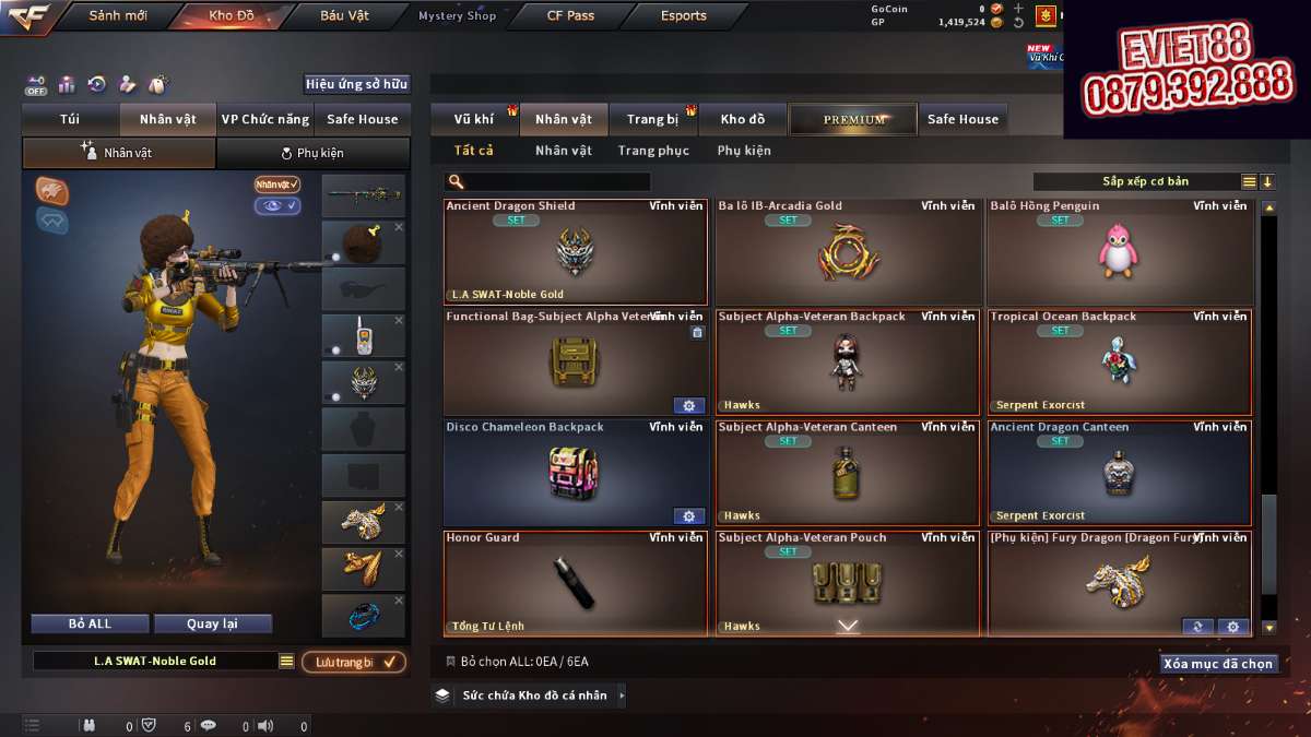 shop acc cf uy tin gia re